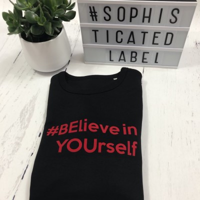 Vrouwen Sweater Relax fit #BElieve in YOUrself