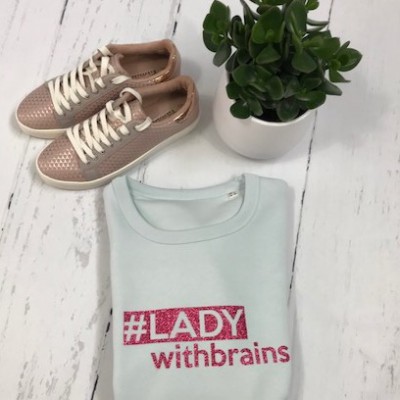 SOLDEN LADY WITH BRAINS SWEATER RELAX FIT VROUW MAAT L LICHTBLAUW