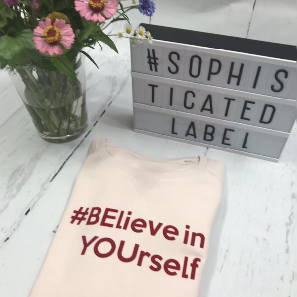 Tiener meisjes Sweater medium fit #BElieve in YOUrself
